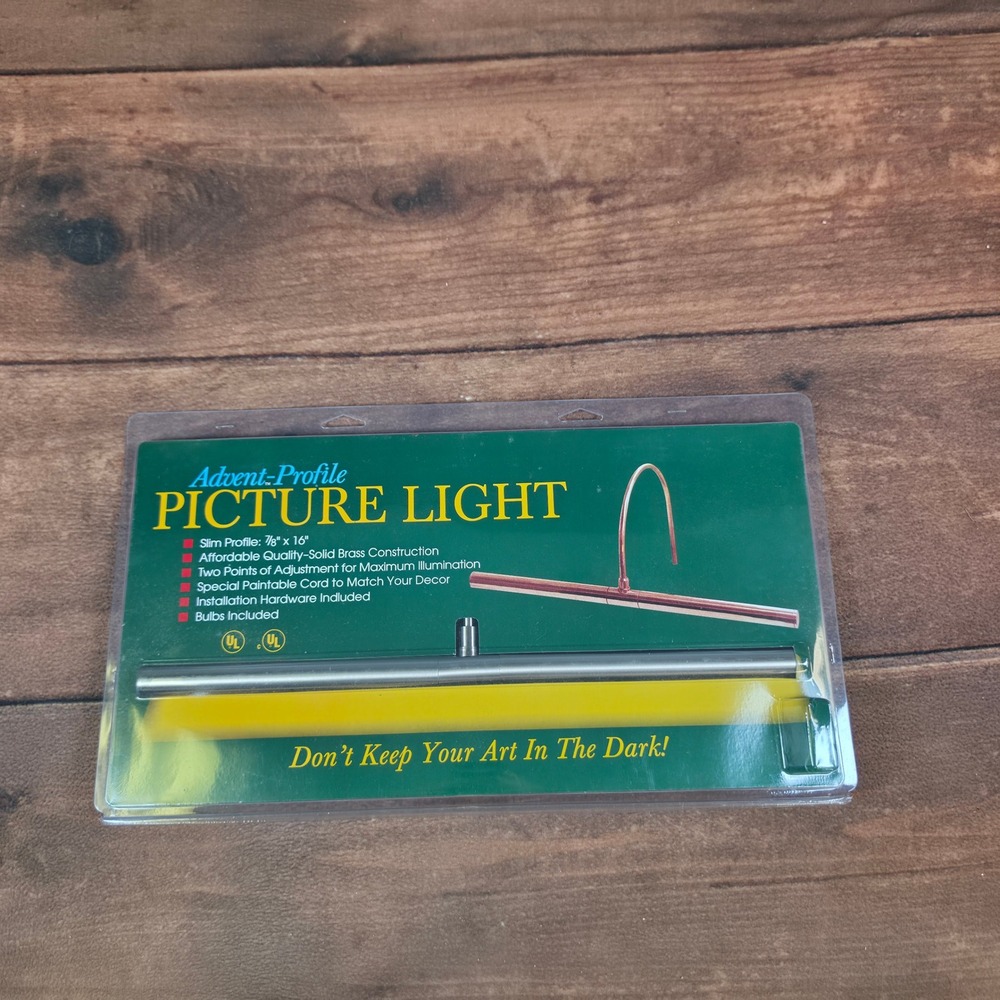 House of Troy Picture Light Home 16" Silver New Slim Profile Brass APR16-52